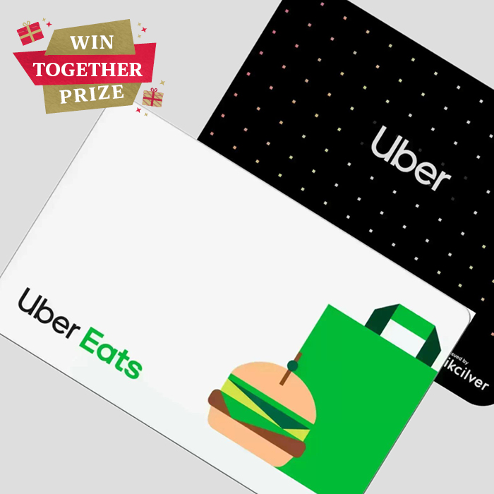 $500 Gift card for Uber and Uber Eats